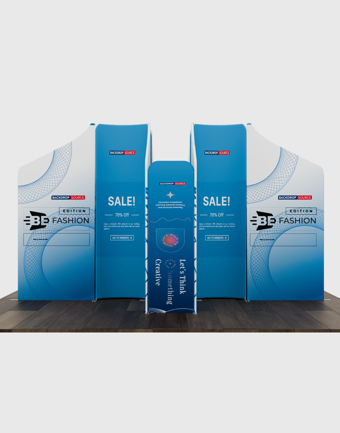 Magnetic Fabric Booth Display - Model 4 (13 x 13ft)