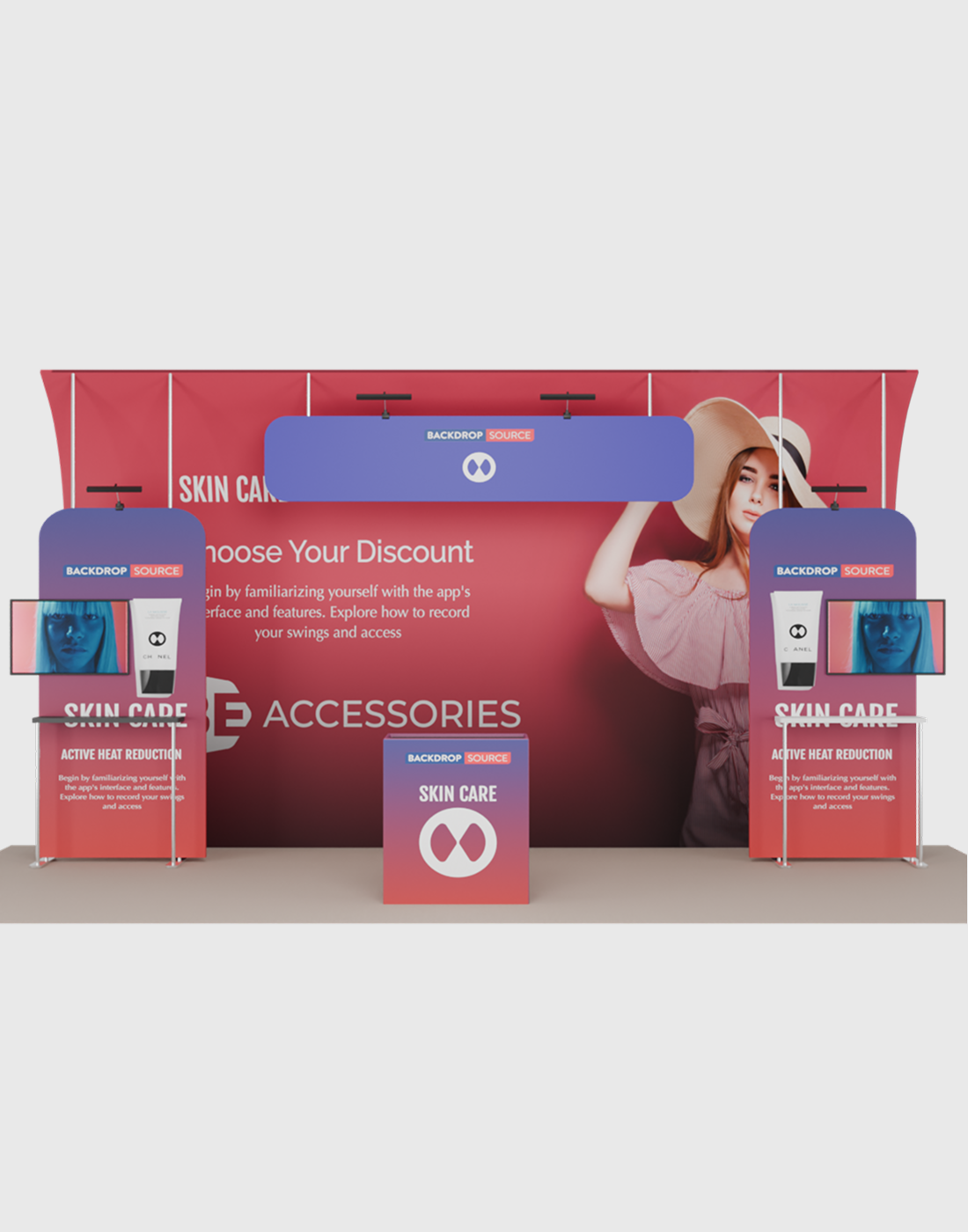 Portable Exhibit Display 20ft x 10ft - Model 15