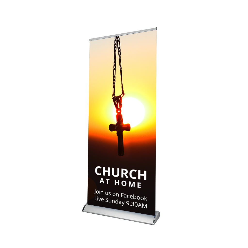 Church Covid -19 Retractable Banner - 02 - Backdropsource