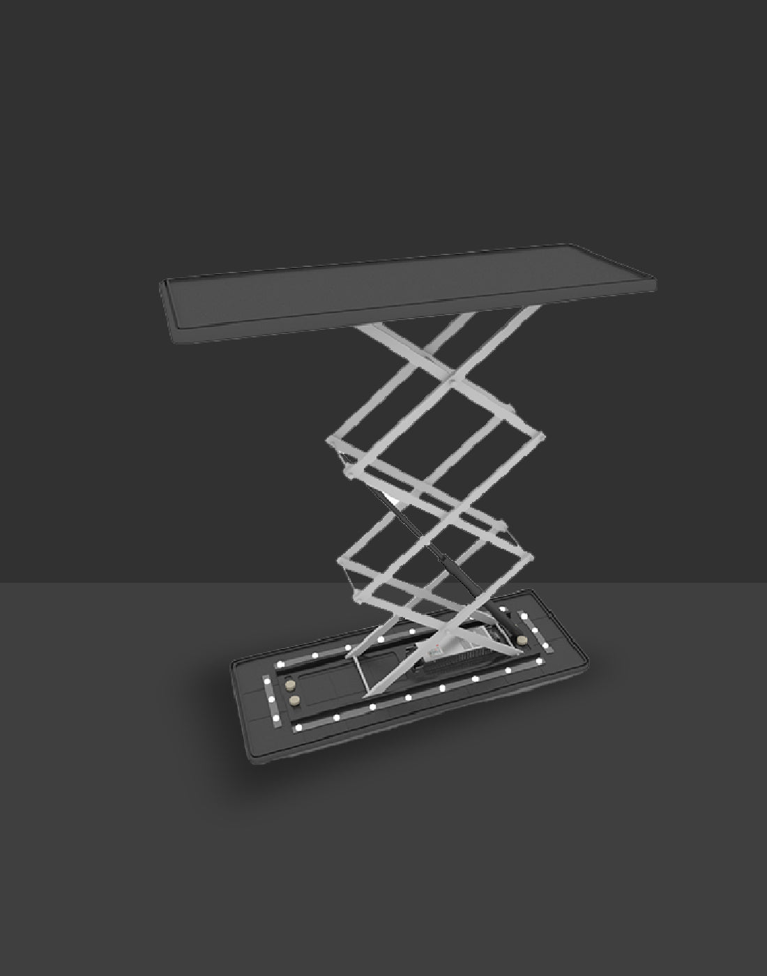 Backlit Fabric Rectangle Pop Up Counter