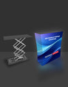 Backlit Fabric Rectangle Pop Up Counter