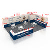 Modular Booth Kits 30ft x 20ft - Model 7