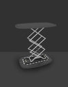 Backlit Fabric Rounded Square Pop Up Counter