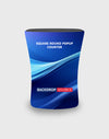 Backlit Fabric Rounded Square Pop Up Counter