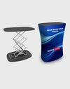 Backlit Fabric Rounded Square Pop Up Counter