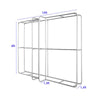 Modular 3D T-Shaped Fabric Display Wall