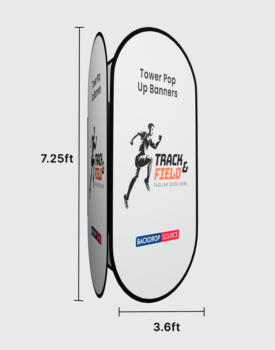 Fabric Tower Pop Up Banners