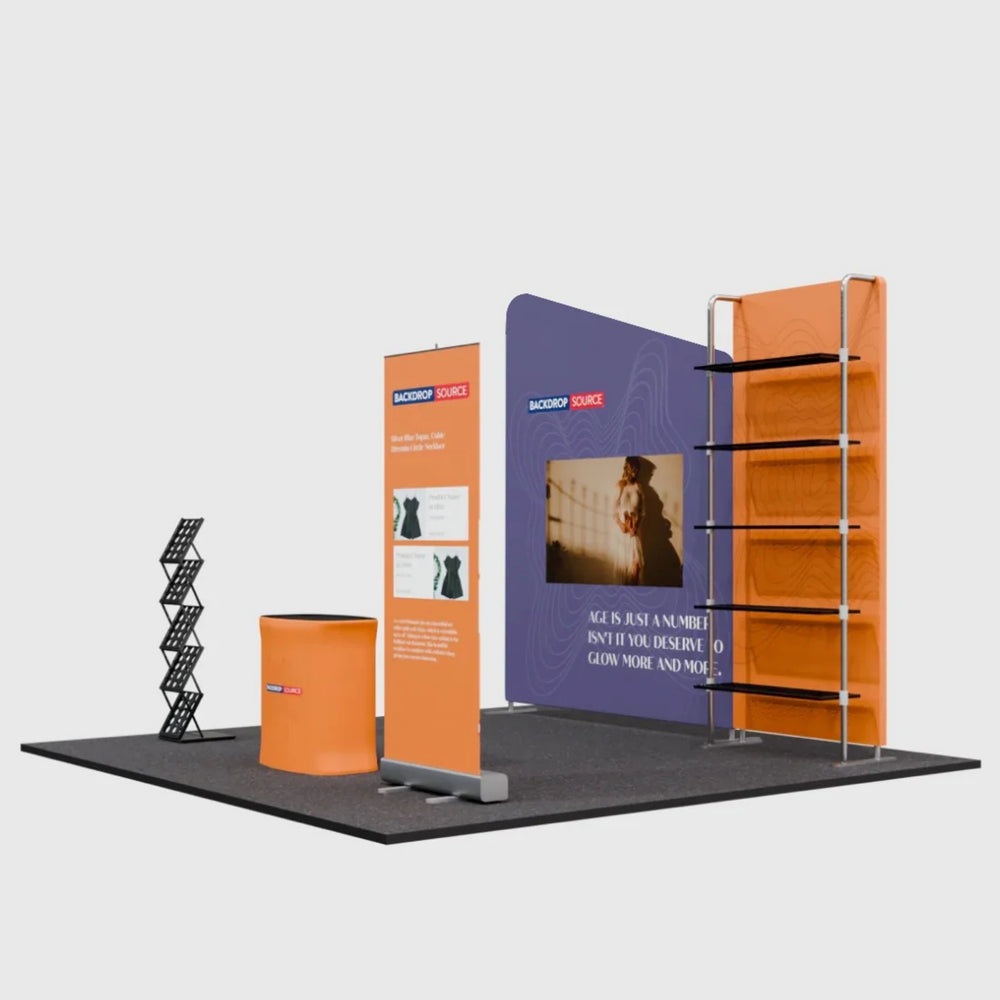 Portable Exhibit Display 10ft x 10ft - Model 18