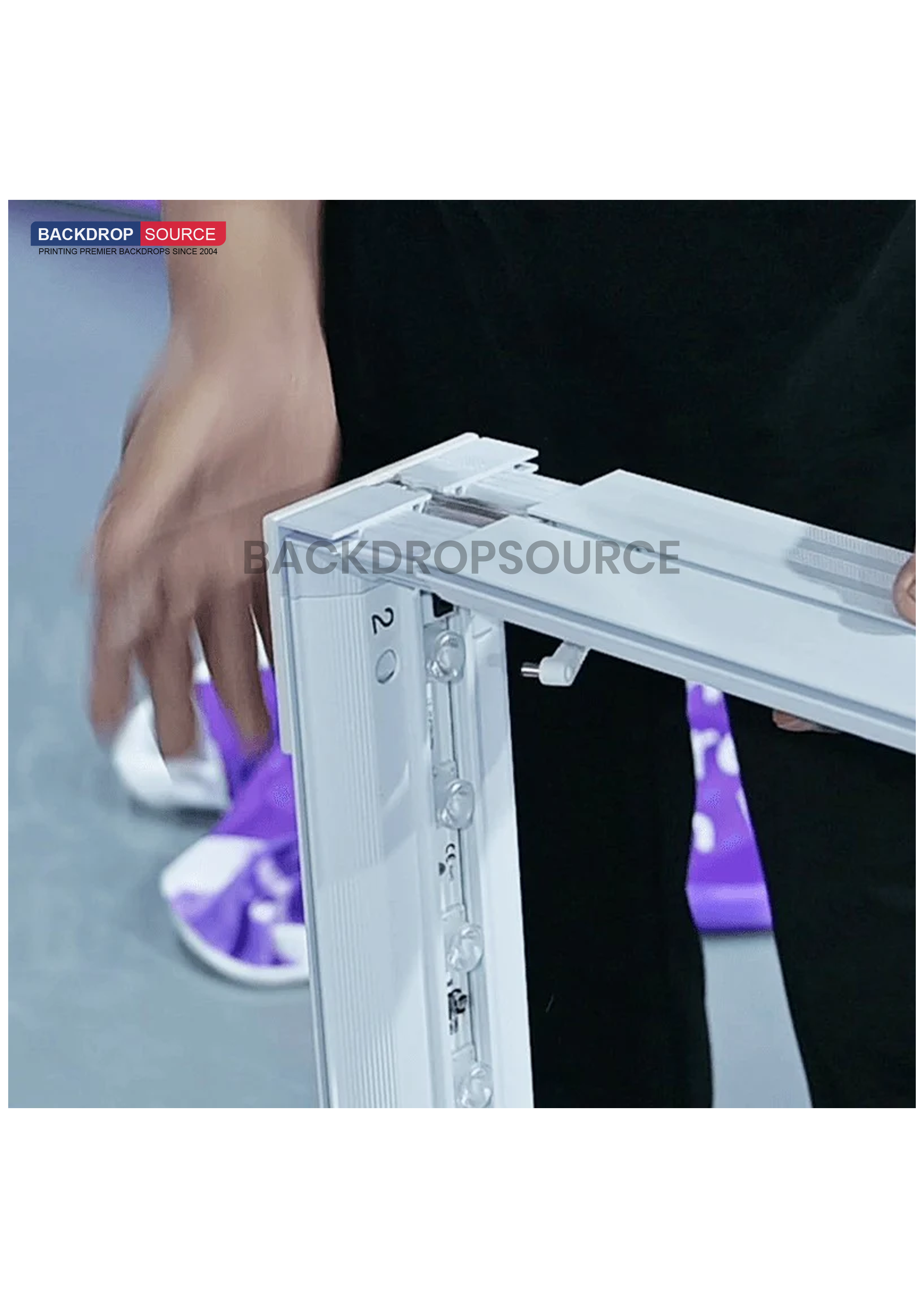 Espositore modulare SEG Lightbox da 10 piedi per fiere - Modello 3
