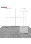 10x10 Trade Show Booth Kit with Backwall & Roll-Up Banner Stand