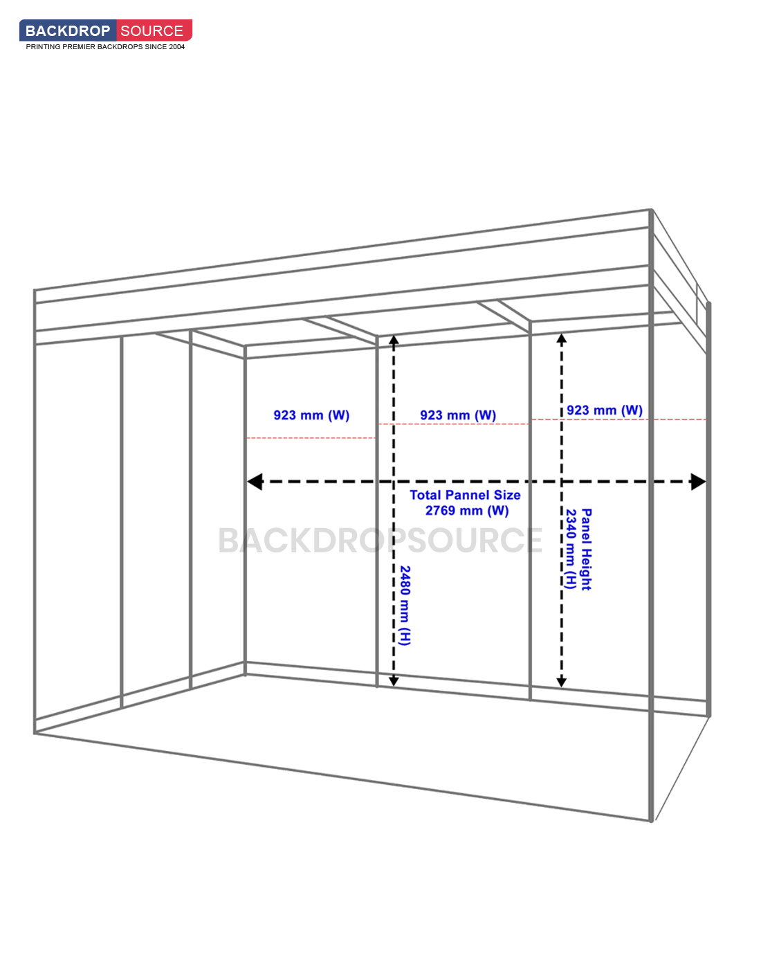 Shell Scheme Exhibition Graphics for 10ft Wide x 6.5ft Depth Booth