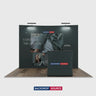 10ft x 10ft Curved Popup Exhibit Pro 3-in-1 Display Kit with Illume Lights
