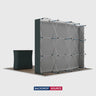 10ft x 10ft Curved Popup Exhibit Pro 3-in-1 Display Kit with Illume Lights