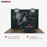 10ft x 10ft Curved Popup Exhibit Pro 3-in-1 Display Kit with Illume Lights