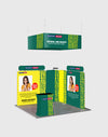 Portable Exhibit Display 10ft x 10ft - Model 30