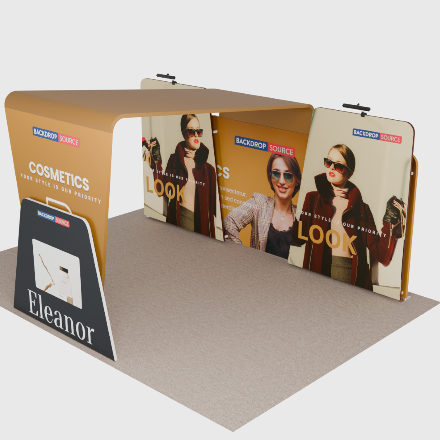 Portable Exhibit Display 20ft x 10ft - Model 14