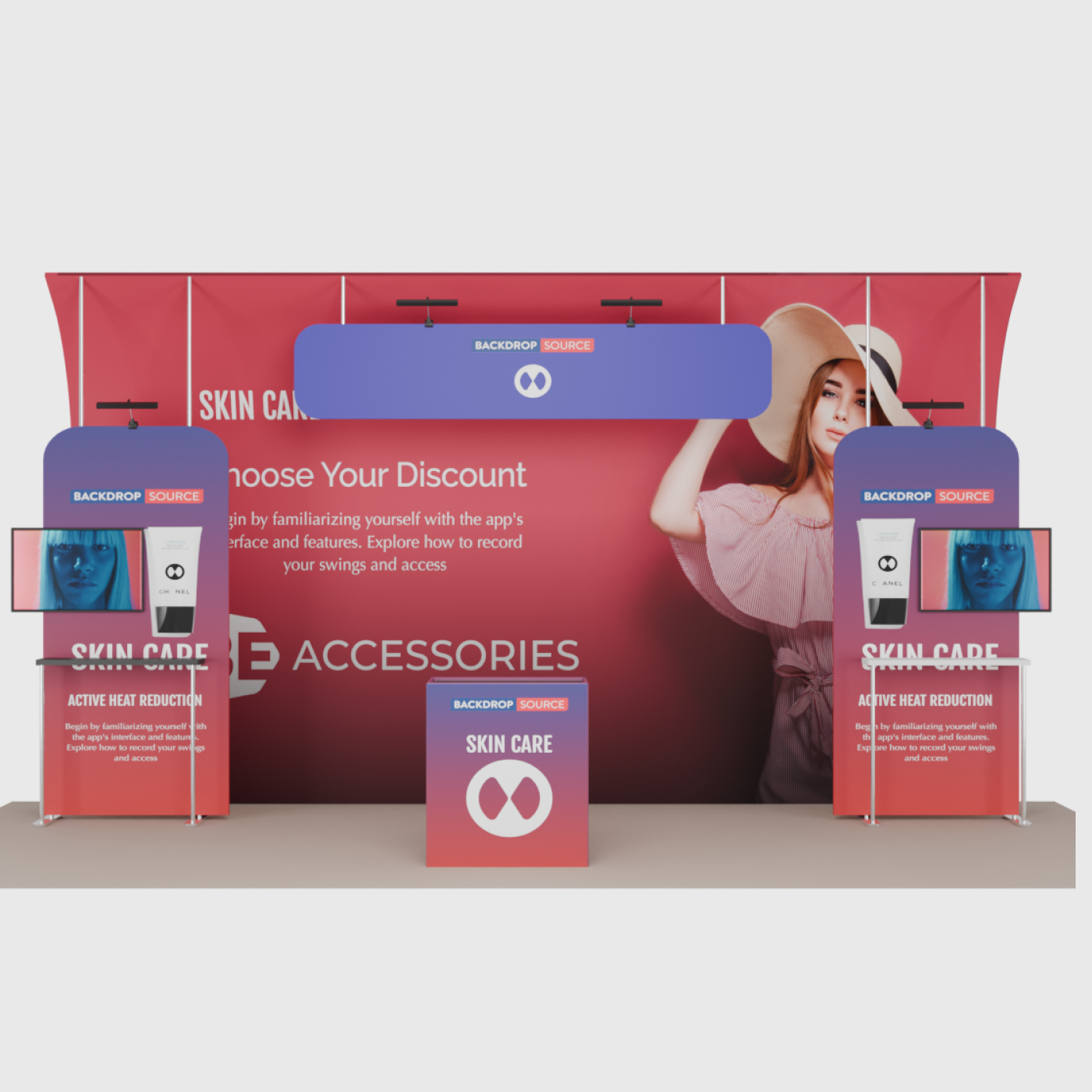 Portable Exhibit Display 20ft x 10ft - Model 15