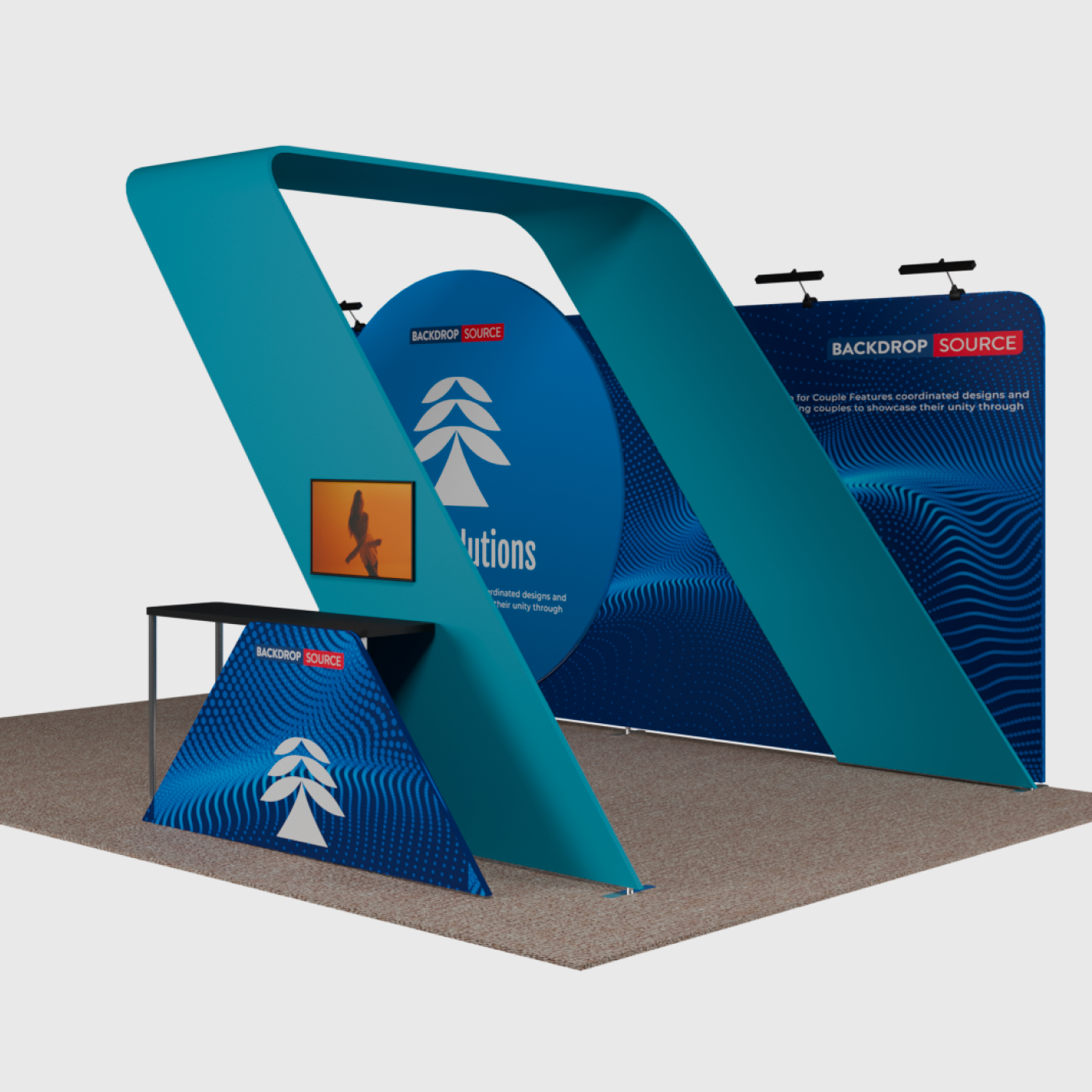 Portable Exhibit Display 20ft x 10ft - Model 18