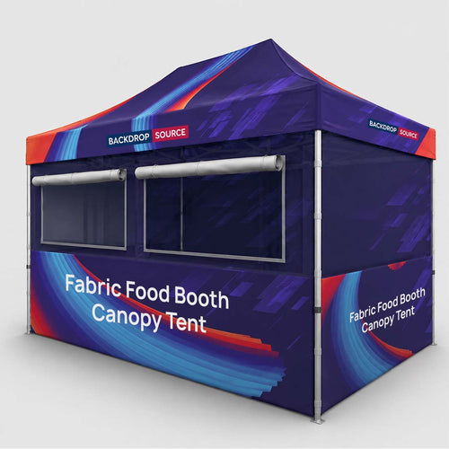 15ft x 10ft Fabric Food Booth Canopy Tent