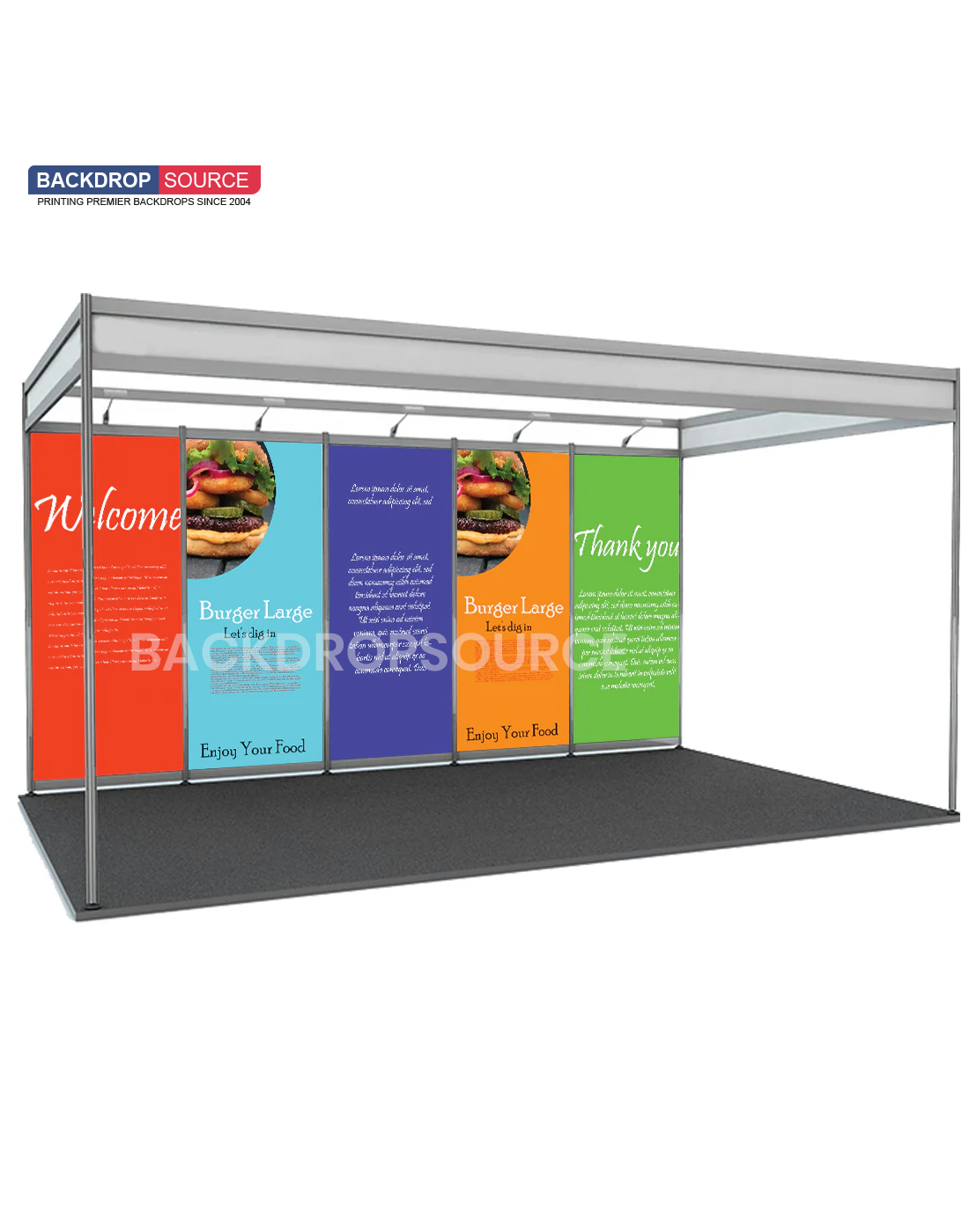 Shell Scheme Exhibition Graphics for 16.4ft Wide x 10ft Depth Booth