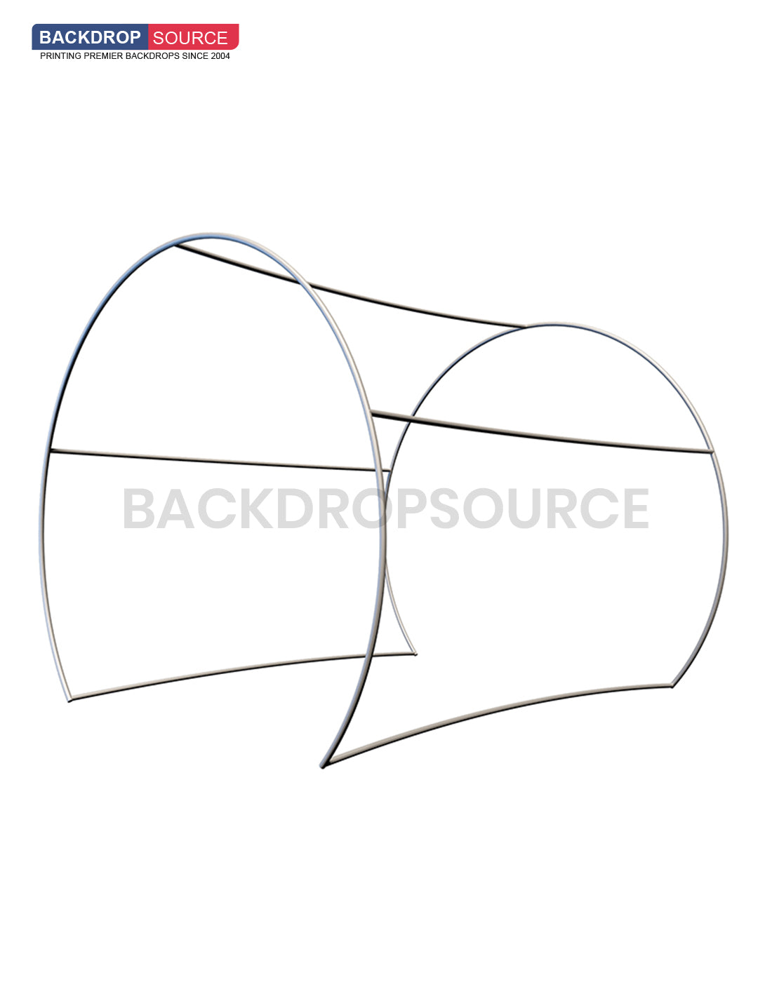 Half Circle Fabric Photo Booth Enclosure