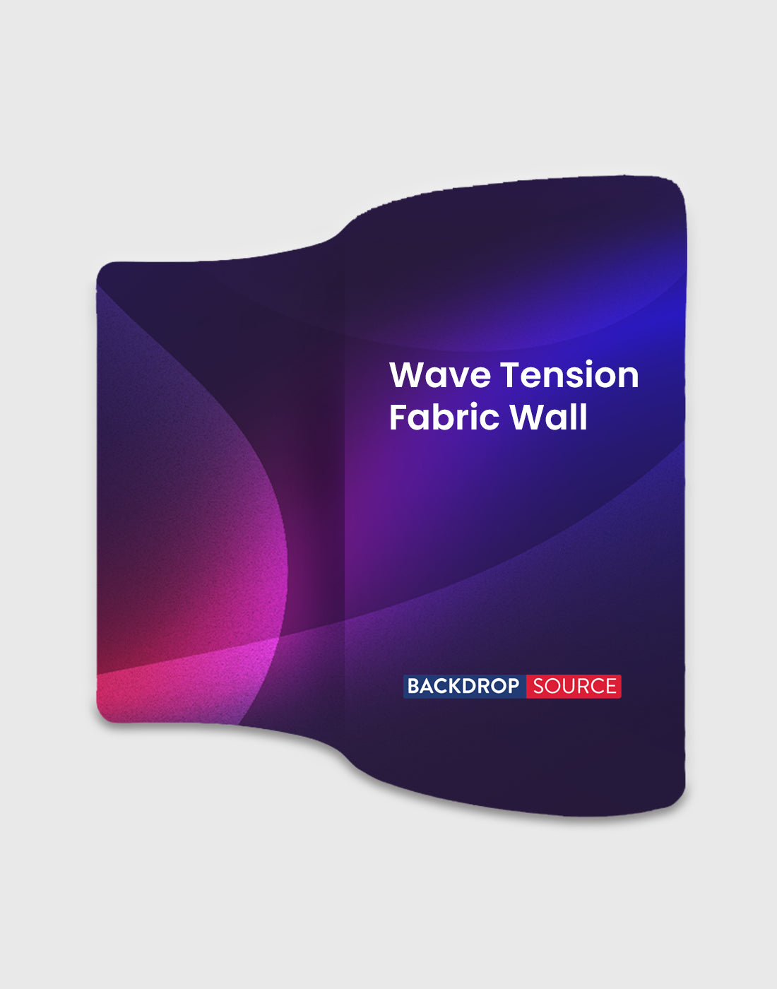 S Shape Wave Fabric Display Wall