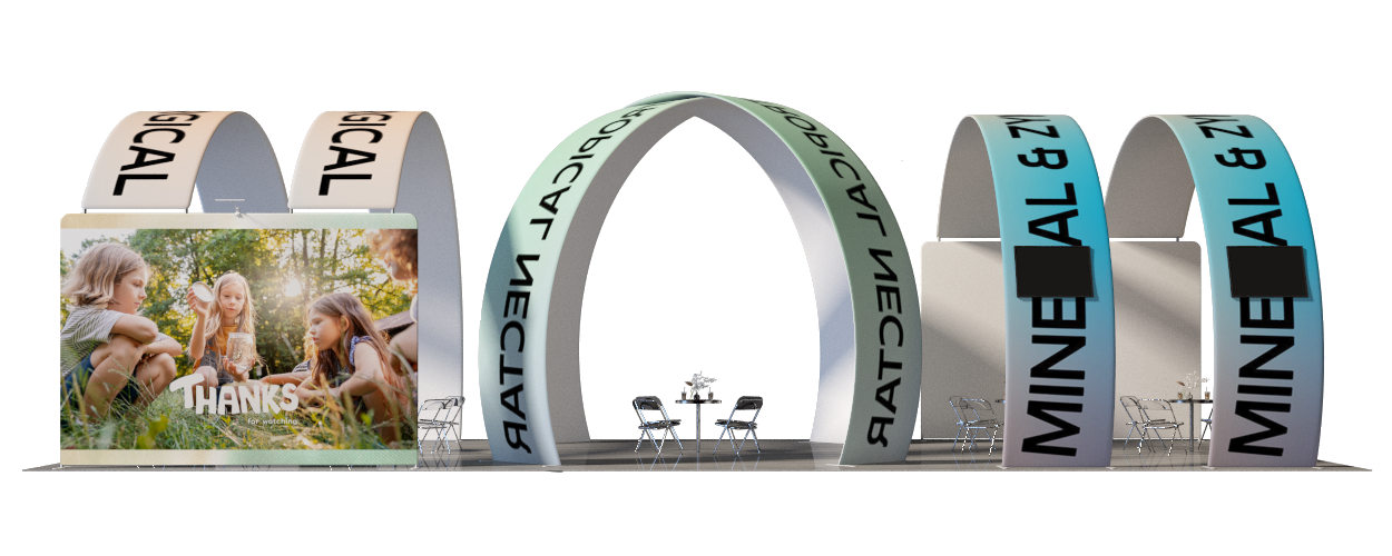 Modular Booth Kits 40ft x 20ft - Model 1