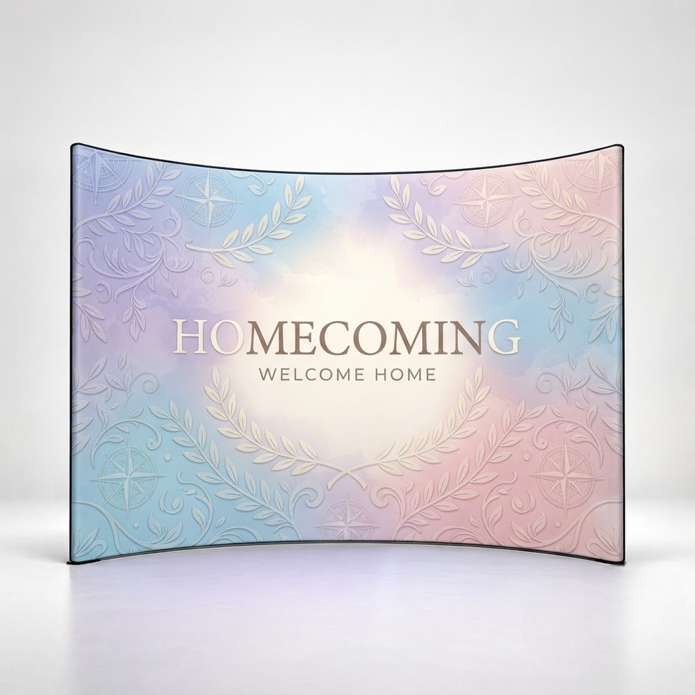 180° Curved Photo Wall for Graduation & Homecoming