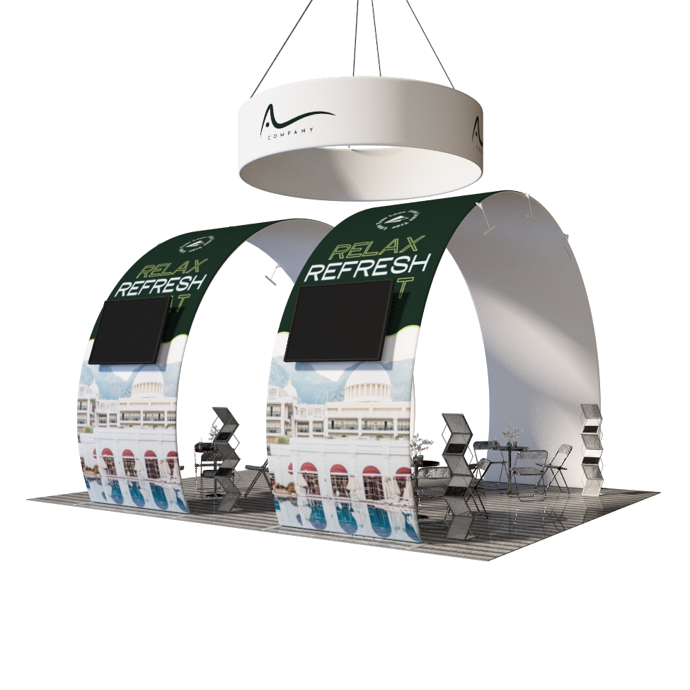 Portable Exhibit Display 10ft x 20ft - Model 9