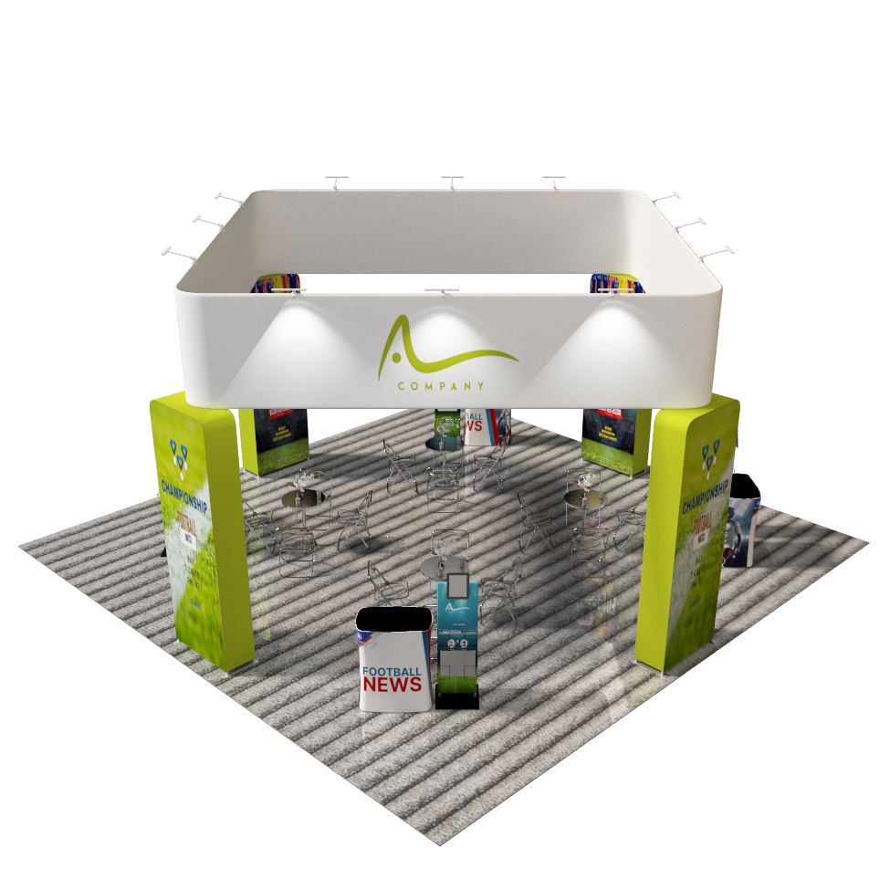 Modular Booth Kits 20ft x 20ft - Model 11