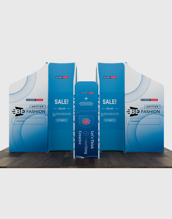 Magnetic Fabric Booth Display - Model 4 (13 x 13ft)