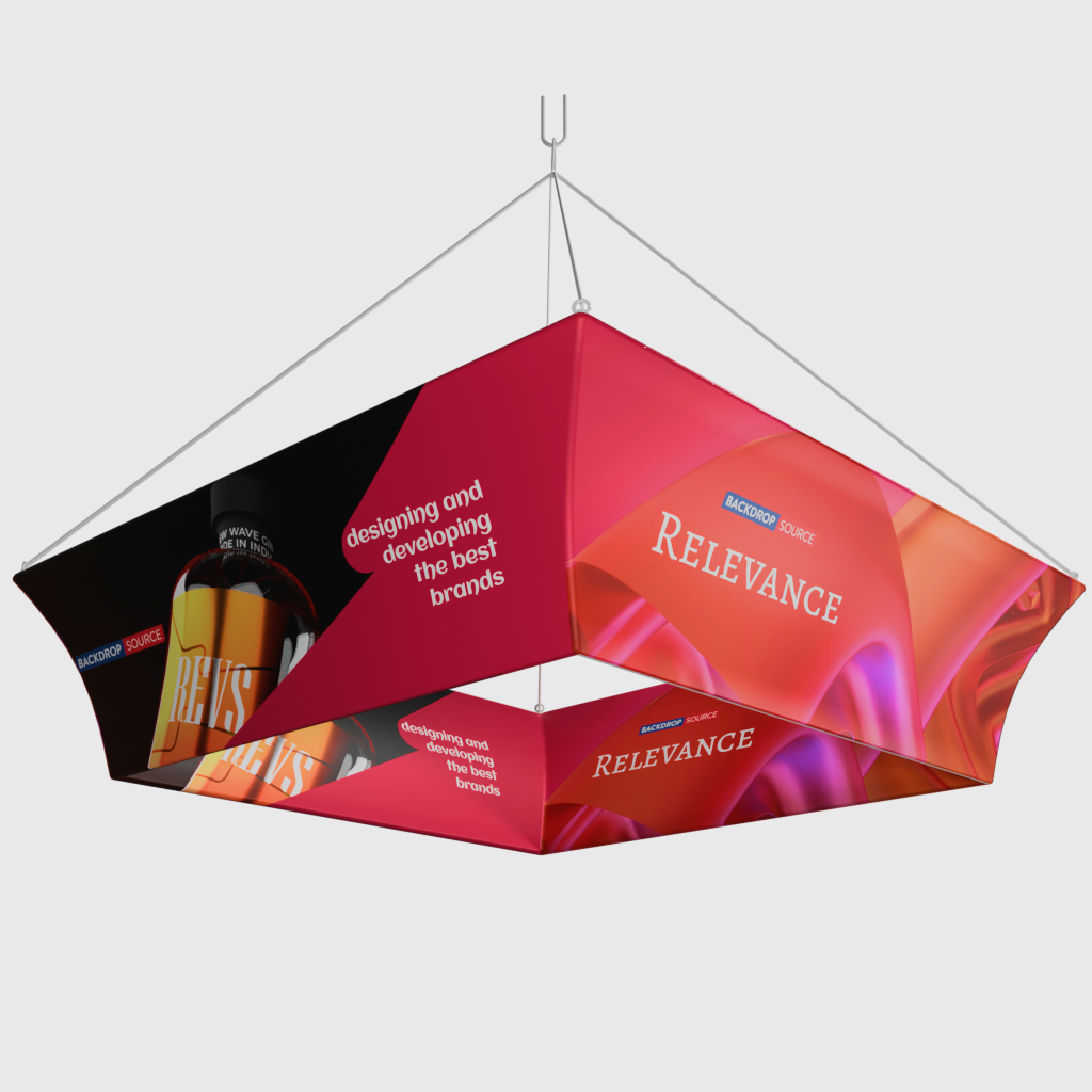 Tapered Square Hanging Display