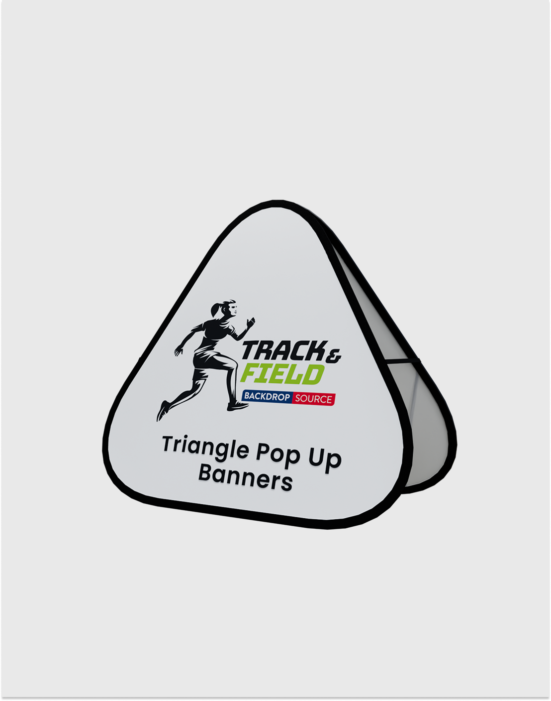 Triangle Fabric Pop Up Banners (Double Side Printed)