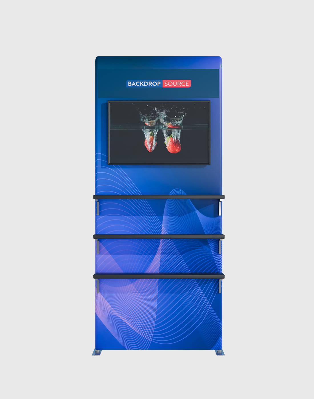 Square Arch Display with Shelf & TV Rack