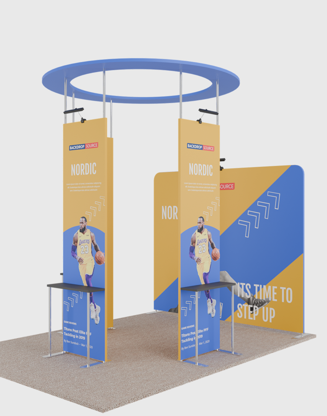 Portable Exhibit Display 10ft x 10ft - Model 40