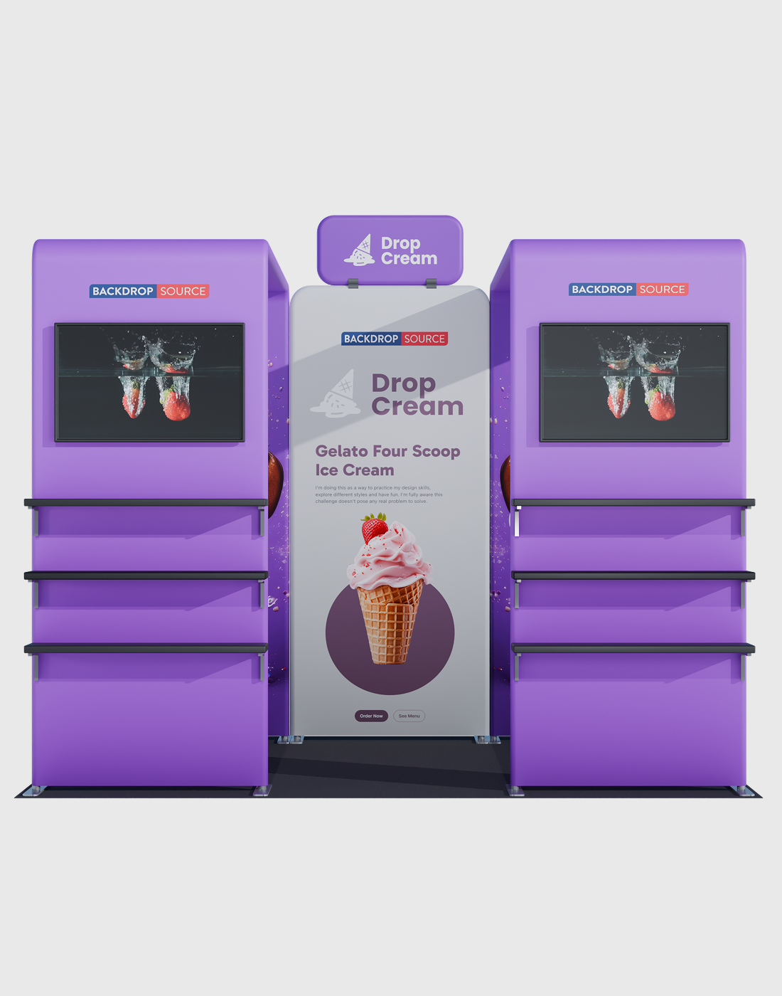 Portable Exhibit Display 10ft x 10ft - Model 35