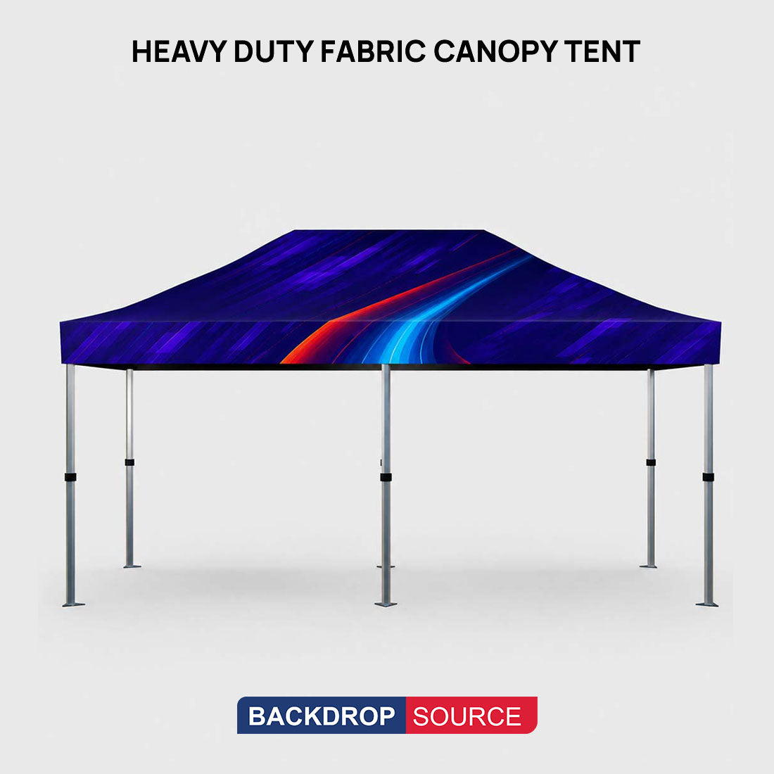 Heavy Duty Fabric Canopy Tent – 20ft x 10ft