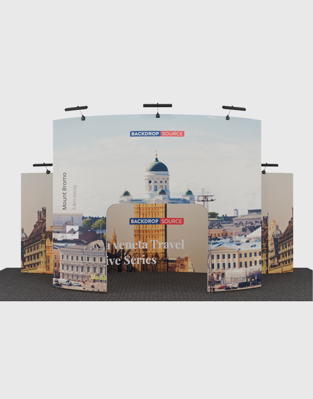 Portable Exhibit Display 20ft x 10ft - Model 21