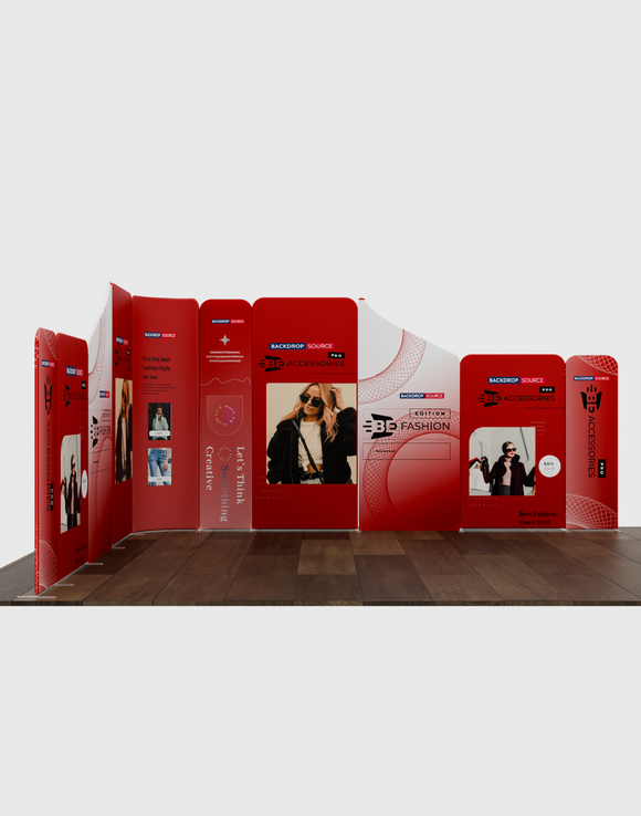 Magnetic Fabric Booth Display - Model 5 (13 x 13ft)