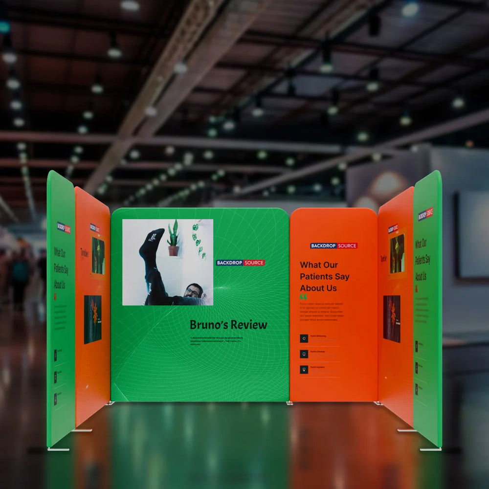 Magnetic Fabric Booth Display - Model 2 (10 x 10ft)