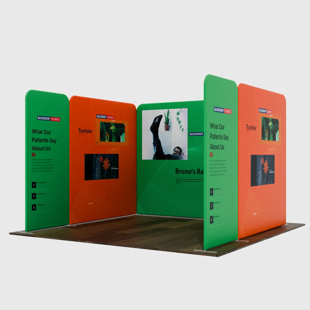 Magnetic Fabric Booth Display - Model 2 (10 x 10ft)