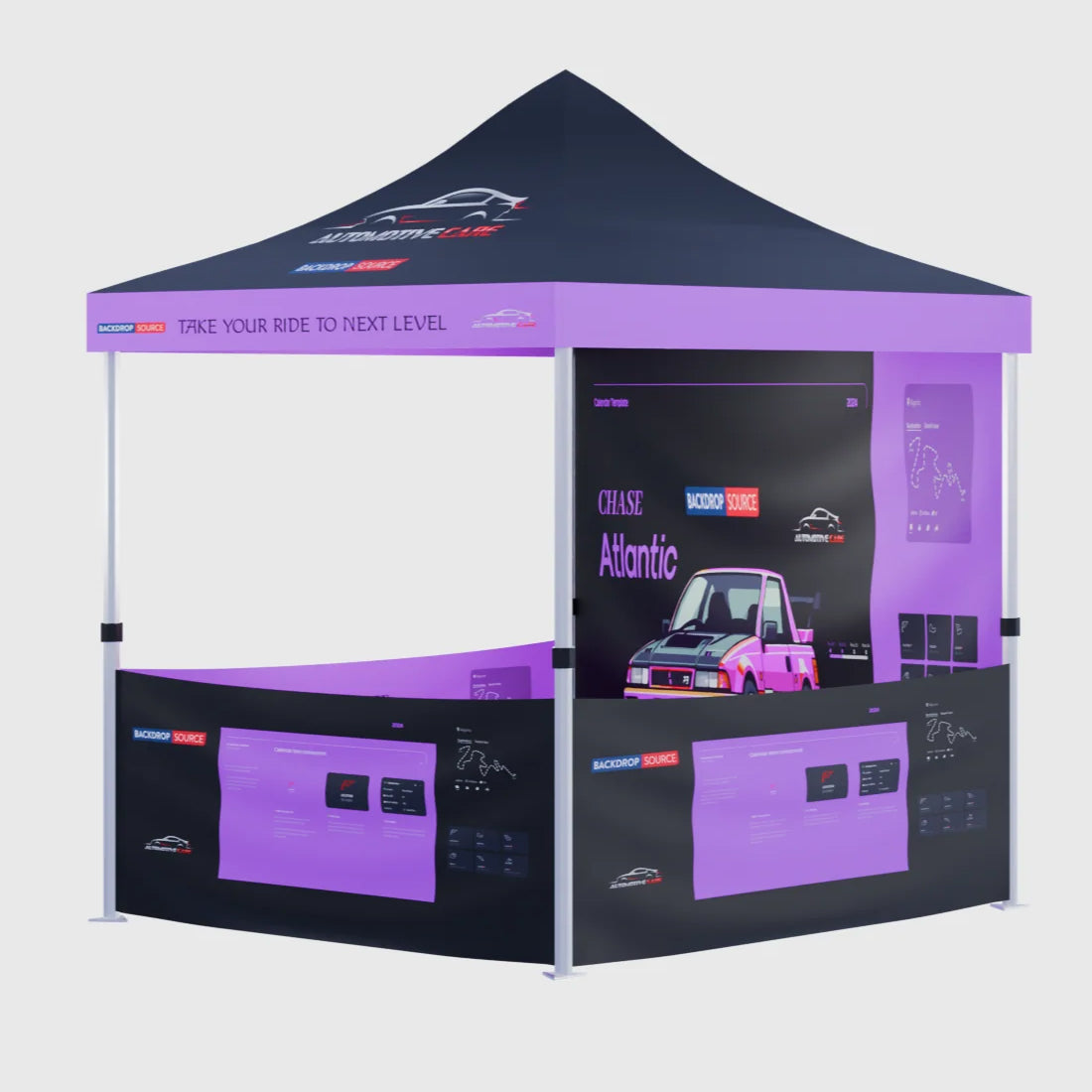 Carpa con dosel personalizada y resistente (6,5 pies x 10 pies)