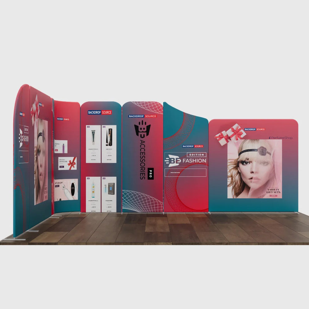 Magnetic Fabric Booth Display - Model 3 (16.4 x 13ft)