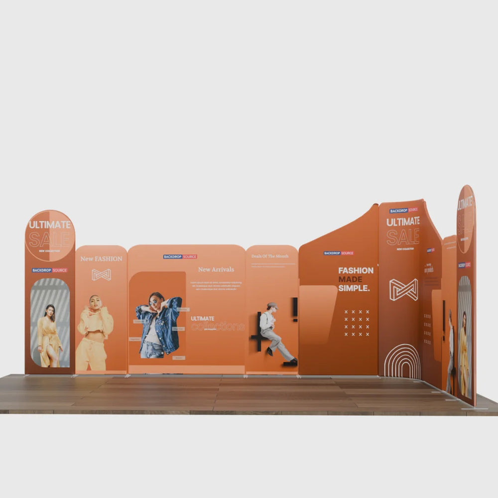 Magnetic Fabric Booth Display - Model 1 (20 x 20ft)