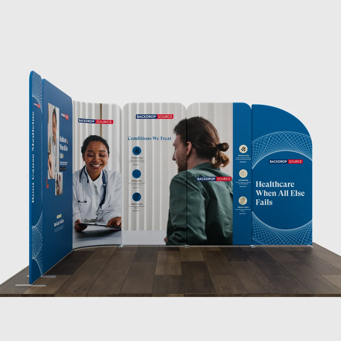 Magnetic Fabric Booth Display - Model 3 (10 x 10ft)