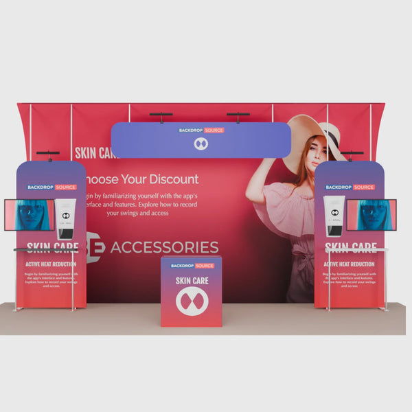 Portable Exhibit Display 20ft x 10ft - Model 15