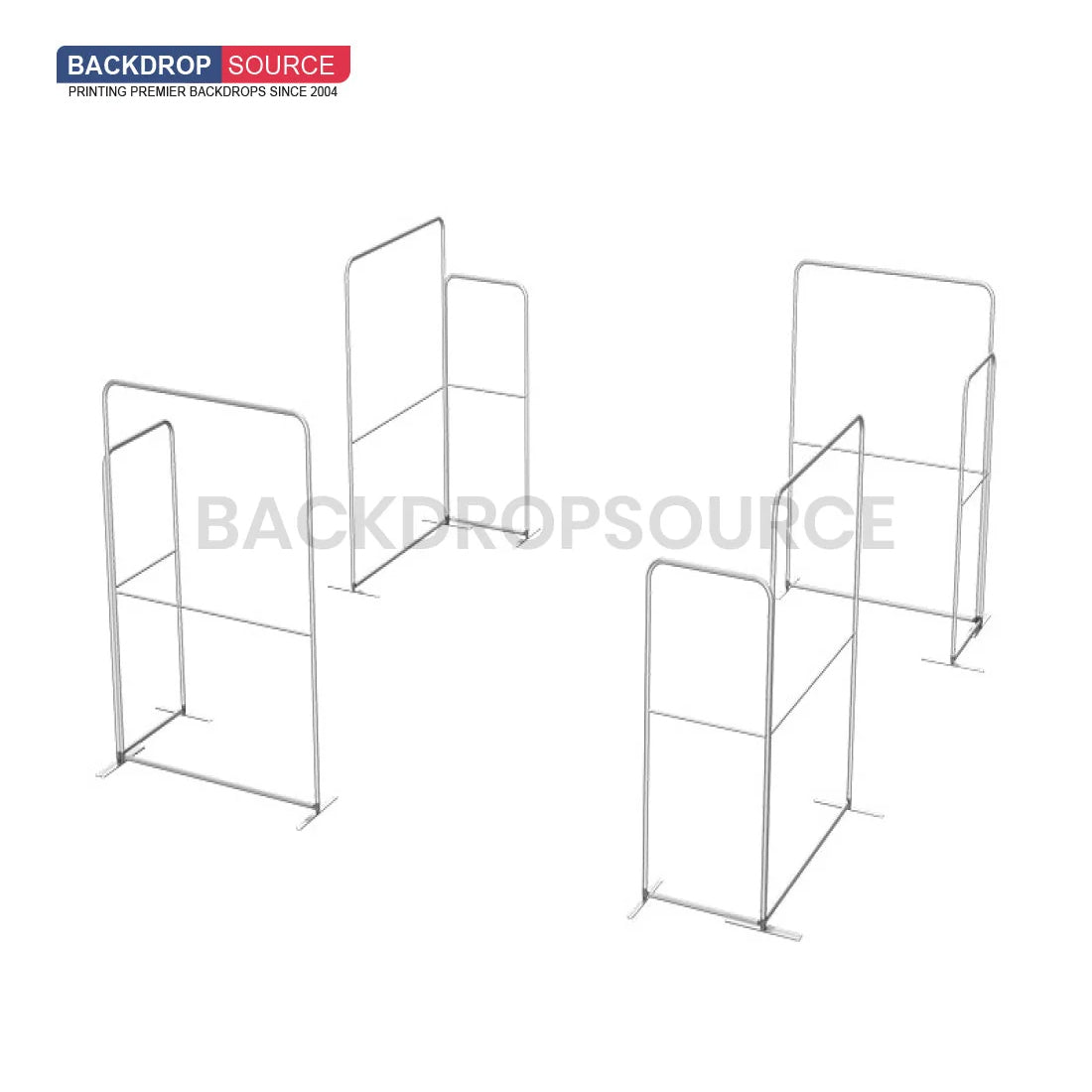Magnetic Fabric Booth Display - Model 4 (20 x 20ft)