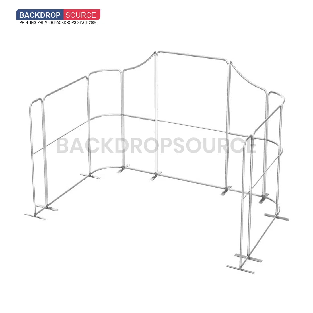 Magnetic Fabric Booth Display - Model 2 (16.4 x 10ft)