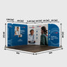 Magnetic Fabric Booth Display - Model 3 (10 x 10ft)