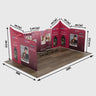 Magnetic Fabric Booth Display - Model 2 (20 x 20ft)